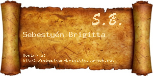 Sebestyén Brigitta névjegykártya