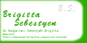brigitta sebestyen business card
