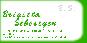 brigitta sebestyen business card
